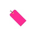 The Packaging Wholesalers Shipping Tags, Pre Wired, #8, 6-1/4"L x 3-1/8"W, Fluorescent Pink, 1000/Pack G12083E